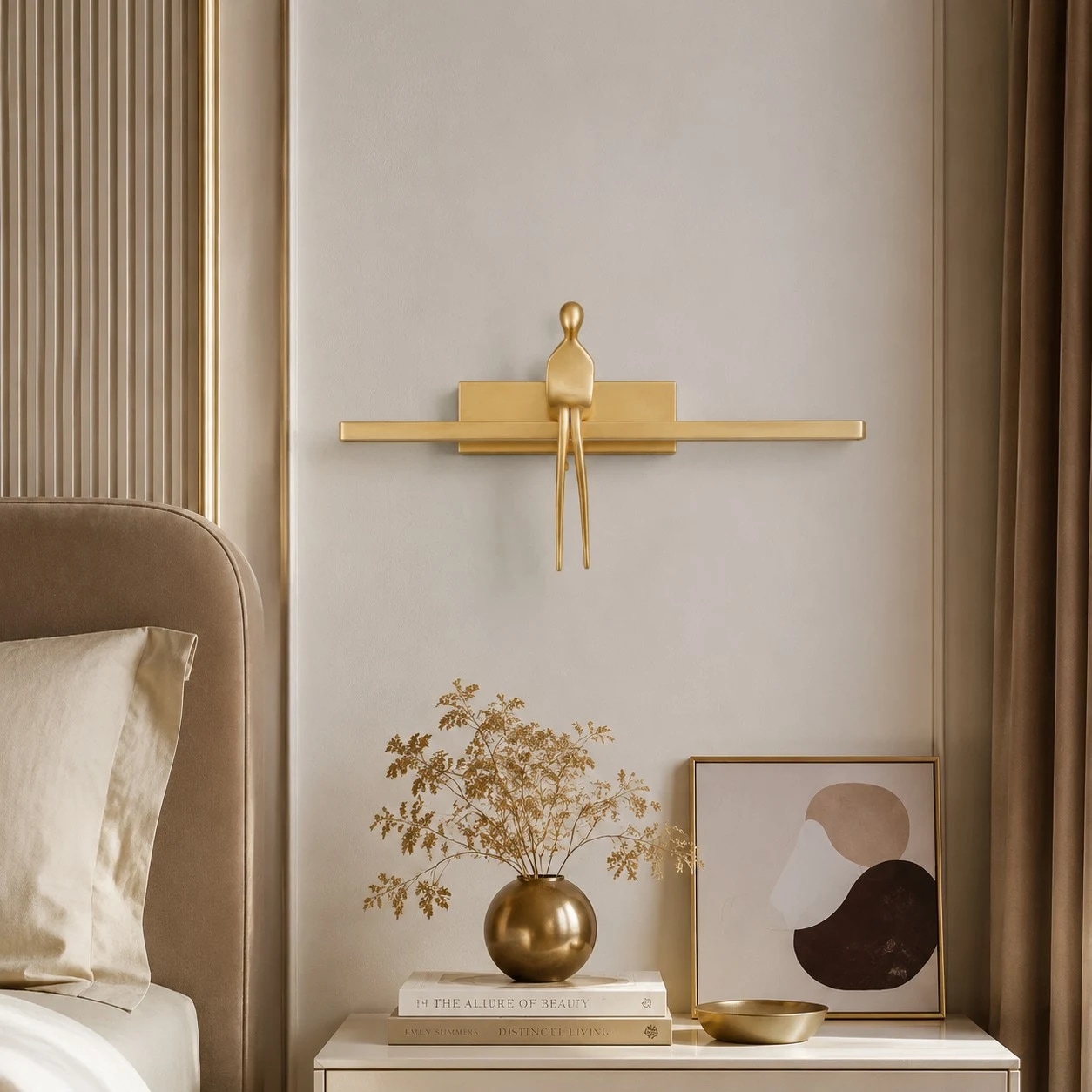 scene: bedside wall, copper natural color