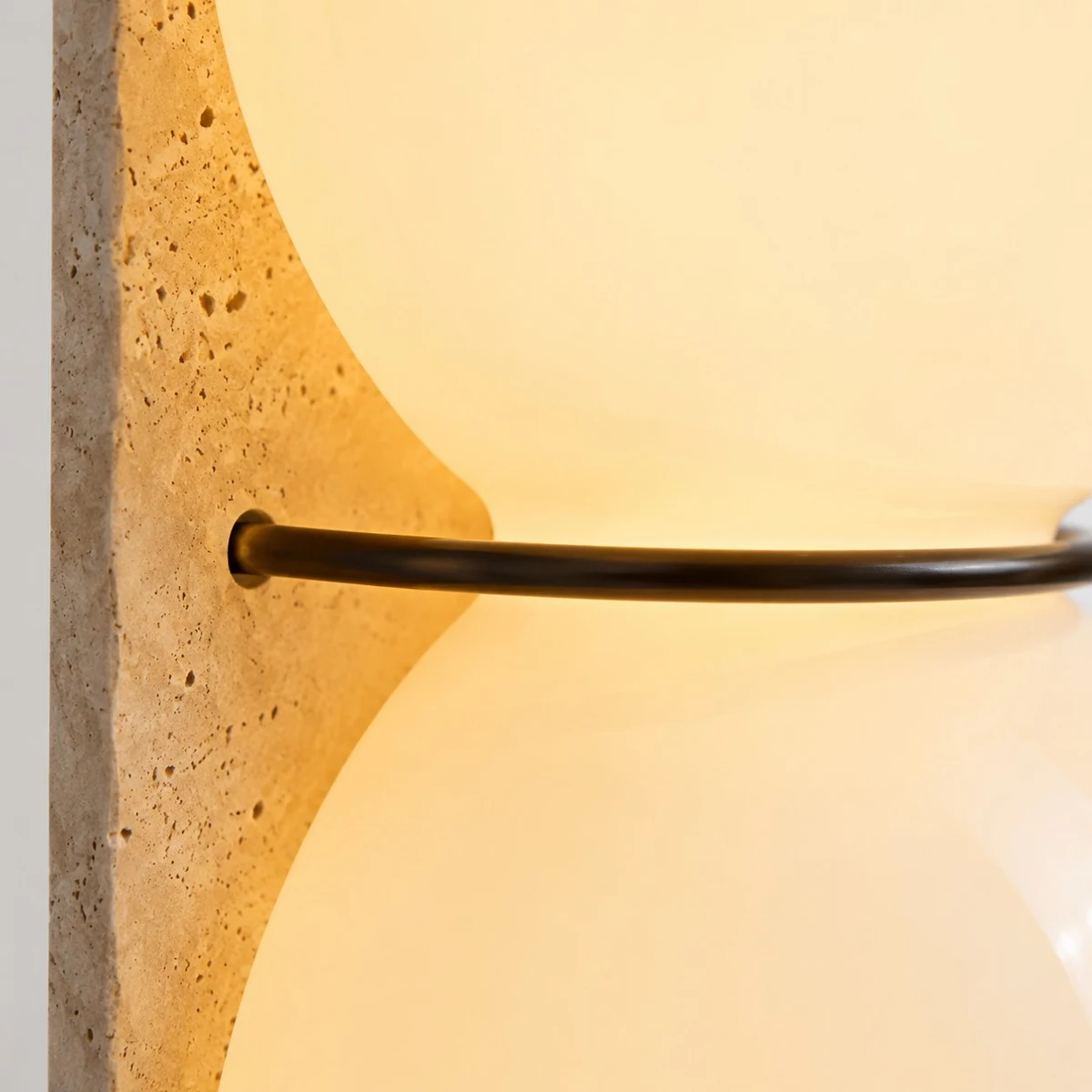 Rounded glass forms create a softer architectural outline
